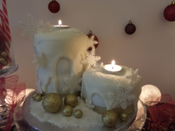 Christmas Candles Cake