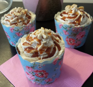 Hazelnut Caramel Cupcakes